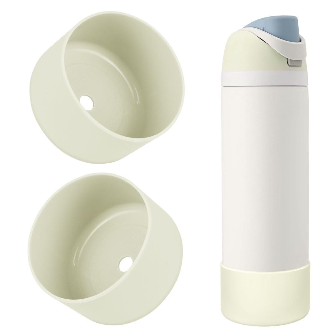 2PCS Silicone Water Bottle Boot, Compatible with Owala 24oz 32oz 40oz, Protective Anti-Scratch & Anti-Dent No Noise Sleeve Cover for FreeSip/Twist/Flip Water Bottles (Burgundy, 24 Ounces)