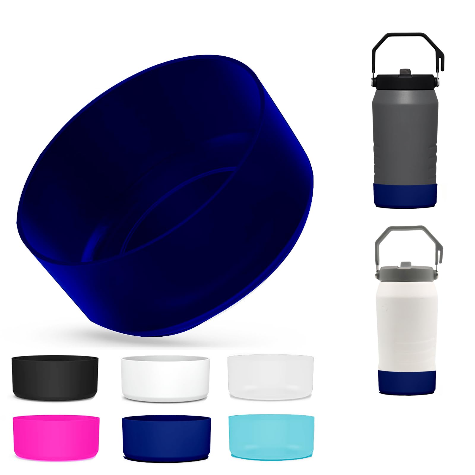 Silicone Boot for Stanley IceFlow Flip Straw Jug with Handle|64 oz|Protective Cup Bottom Sleeve|Stanley 64 oz Accessories Compatible with 64 oz Stanley Boot Sports