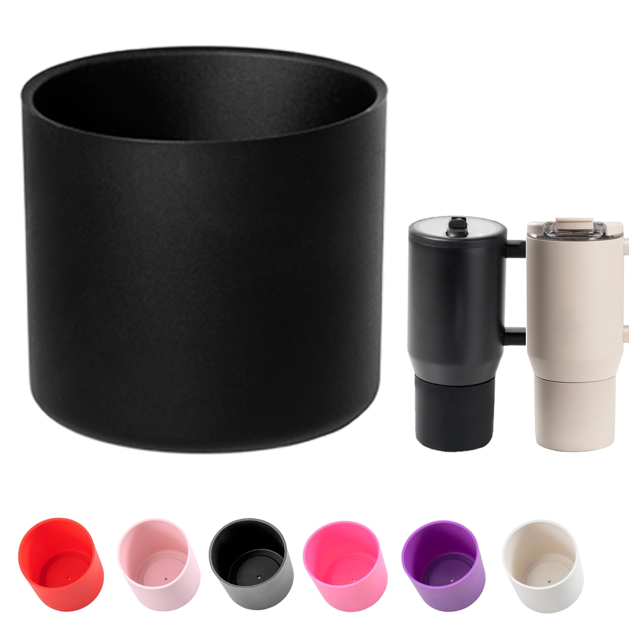 Silicone Boot for HydroJug 20 oz Insulated Kids Bottles & Tumblers - Non-Slip, Scratch-Resistant, Stability Enhancer, Anti-Slip Protective Sleeve (Rose)