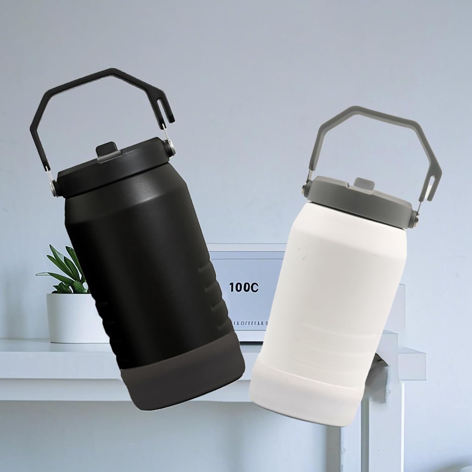 Silicone Boot for Stanley IceFlow Flip Straw Jug with Handle|64 oz|Protective Cup Bottom Sleeve|Stanley 64 oz Accessories Compatible with 64 oz Stanley Boot Sports