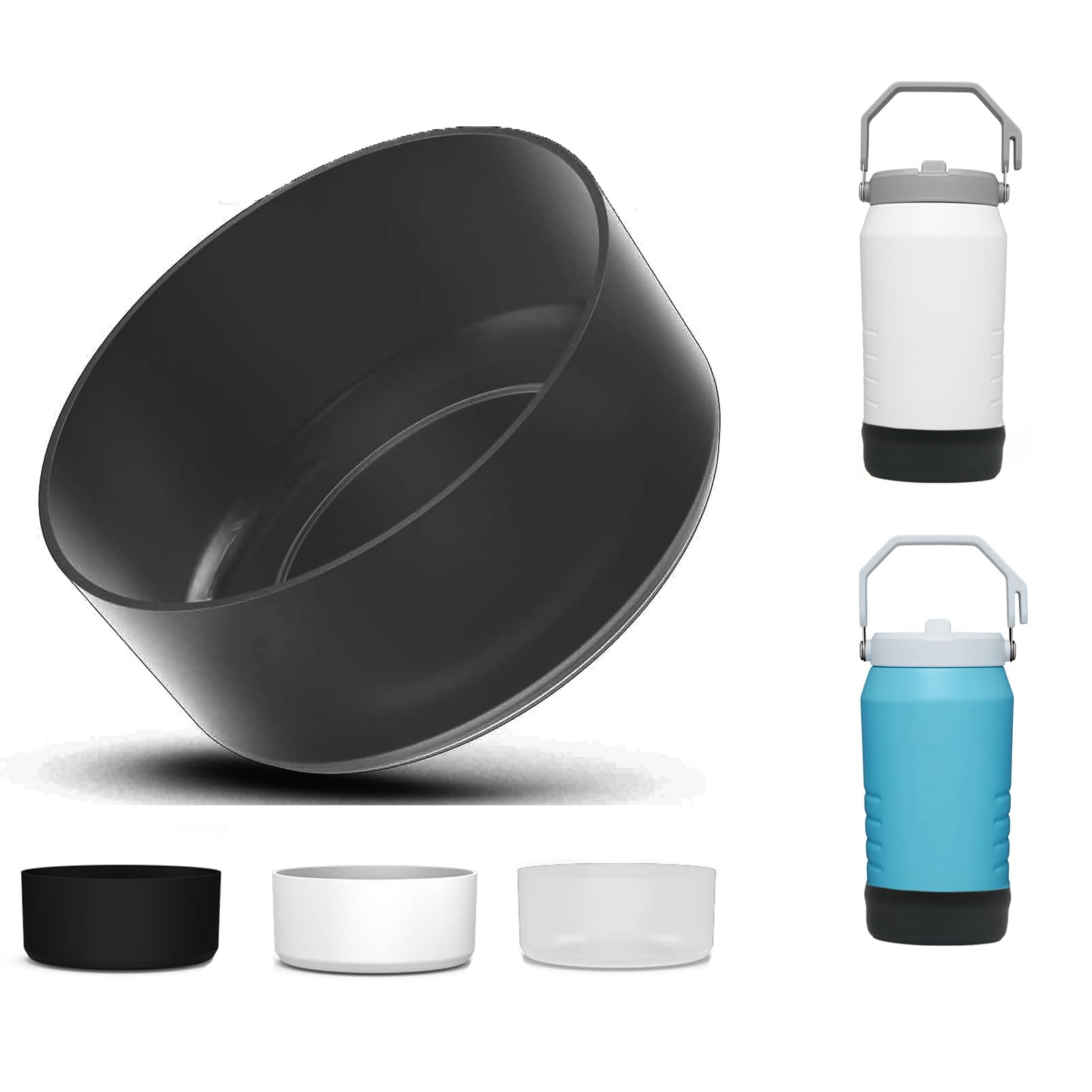 Silicone Boot for Stanley IceFlow Flip Straw Jug with Handle|64 oz|Protective Cup Bottom Sleeve|Stanley 64 oz Accessories Compatible with 64 oz Stanley Boot Sports