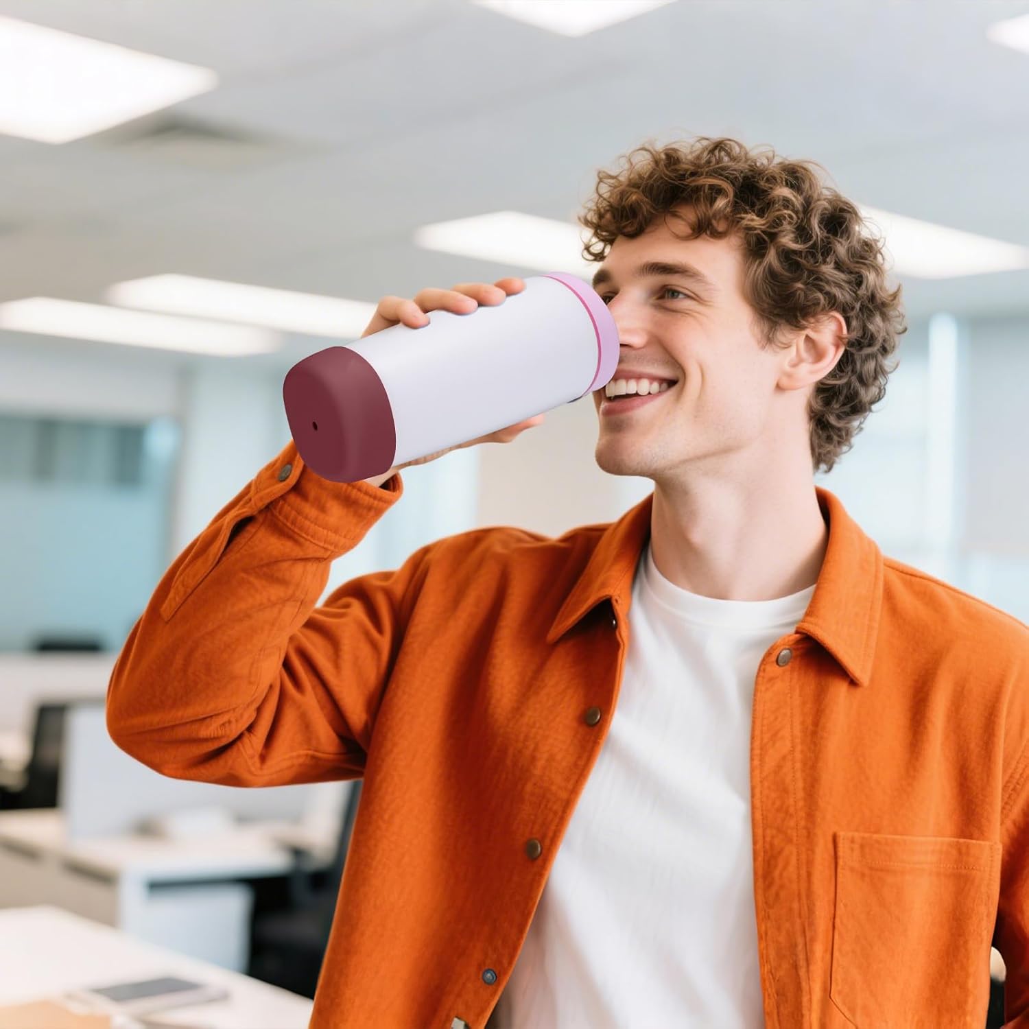 Mity rain 2PCS Protective Boot Compatible with Owala SmoothSip Slider 12 oz & 20 oz, Coffee Tumbler Silicone Boot Travel Mug Accessories,Anti-Slip, Noise-Reducing,Prevents Scratches