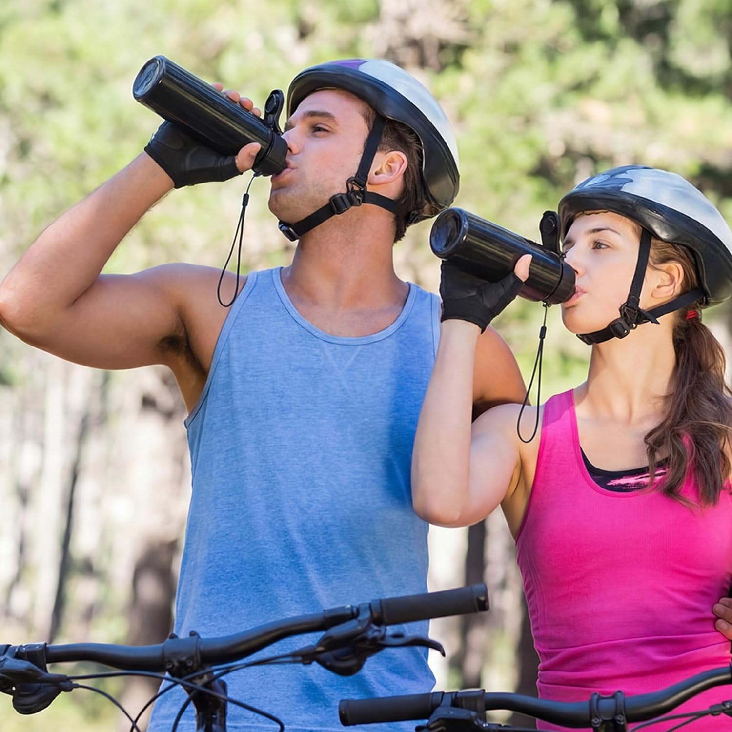 Mifoci 72 Pieces Water Bottle Bulk 17 oz Plastic Water Bottles Bulk Gym Sports Adults Reusable Large Bottles with Leak Proof Flip Top for Party Outdoor (Black)