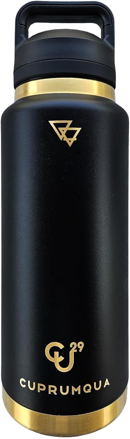 copper infused Water Bottle (black)