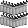 Zubebe 36 Pcs Sports Water Bottles Bulk Squeeze Reusable Bpa-free Plastic Water Bottles End of the Year Gifts Summer Gifts for Students School Travel Hiking Cycling Event Team Gift