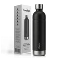 Stainless Steel Carbonating Bottle 33 oz | Compatible with Aarke Carbonator 3, SodaStream Duo & Plastic Bottles | Not for models Aqua Fizz & Jet | No Expiry | Plastic-Free